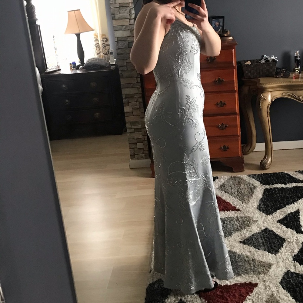 BlackTie Sequin Grey Dress